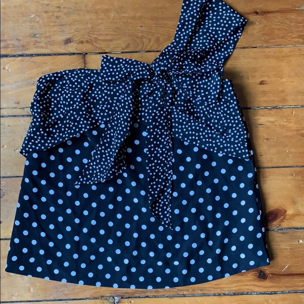 J Crew Blouse, one shoulder.